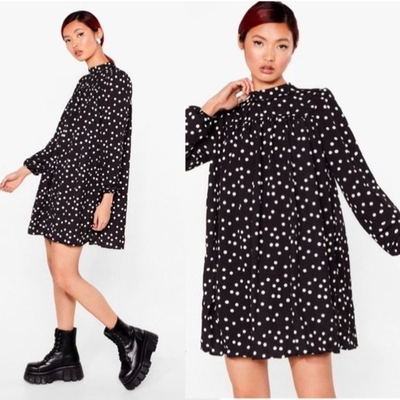 Nasty Gal Dresses & Skirts - Nasty Gal swing polka dot dress